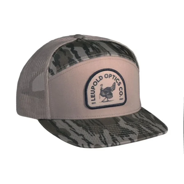 Leupold & Stevens Inc. Leupold Turkey 7 Panel Trucker Khaki/Mossy Oak Bottomland