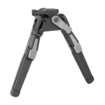SAVAGE BIPOD SLING STUD black, front angled view with two extended legs