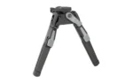 SAVAGE BIPOD SLING STUD black, front angled view with two extended legs