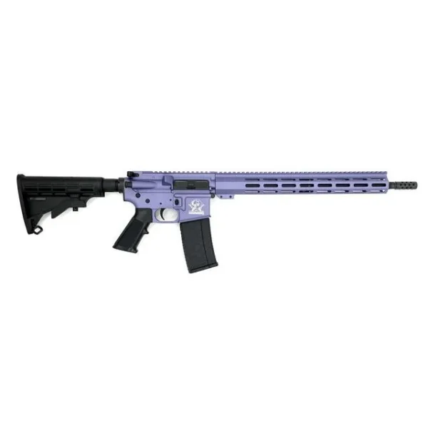 10 Ring GLFA AR-15 Rifle .223 Wylde 30rd Magazine 16" Nitride Barrel Orchid Frame