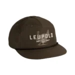 Leupold Turkey Retro Roper Loden/Black cap, front three-quarter view with embroidered logo