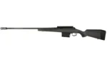 Savage Arms SAV 110 LONG RANGE HNTR black rifle, right-side view with long barrel and synthetic stock