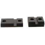Leupold QRW Detachable Weaver Style Base matte black two-piece bases, top view
