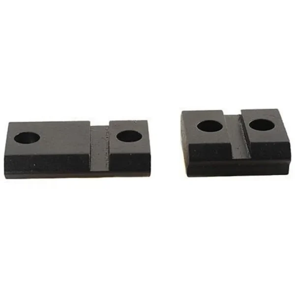 Leupold QRW Detachable Weaver Style Base matte black two-piece bases, top view