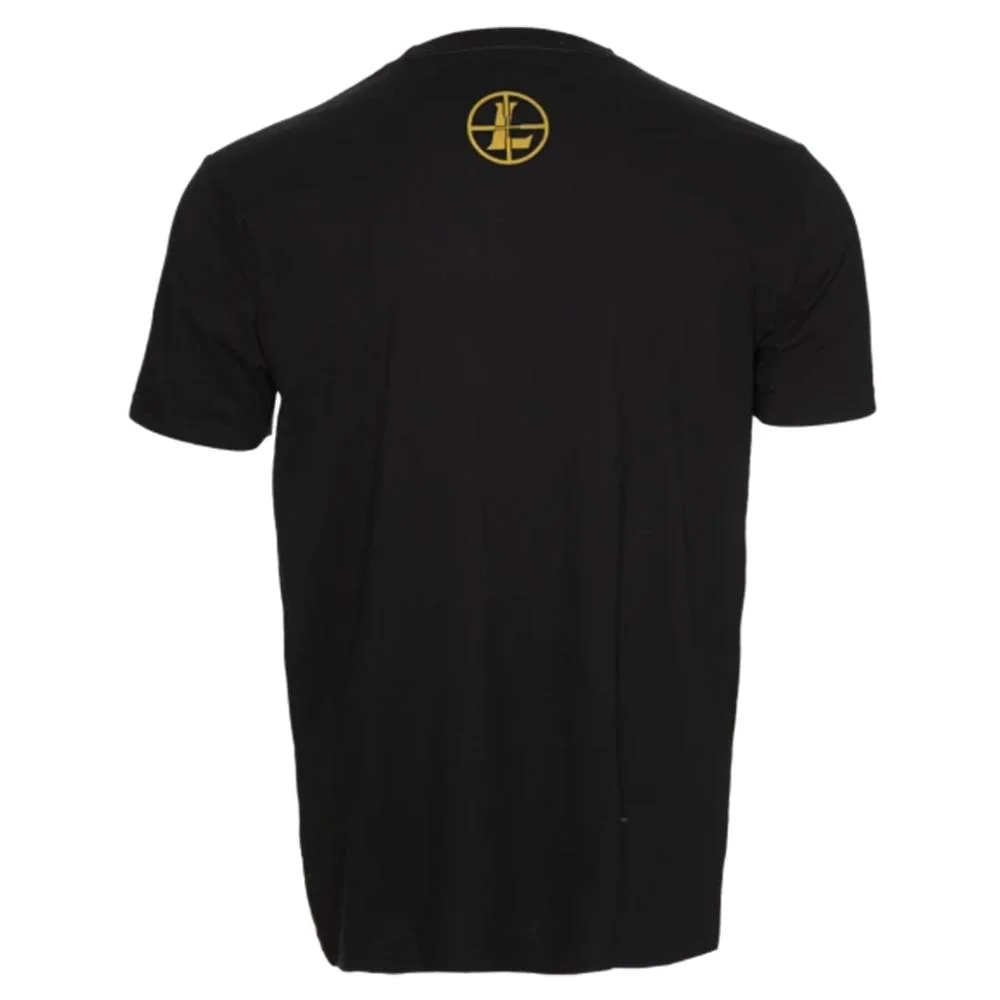 primary-25179 Leupold Mtn Short Sleeve Shirt Black 2XL, rear view with small gold neck logo
