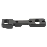 Leupold Dual Dovetail Base, black top view with mounting holes and dovetail slots