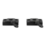 Leupold Quick Release Base Traditions Buckhunter, two matte black pieces in angled top view