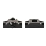 Leupold Standard Steel Base, two-piece gloss black mounts shown from above