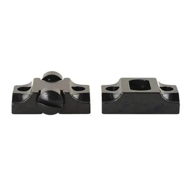 Leupold Standard Steel Base, two-piece gloss black mounts shown from above