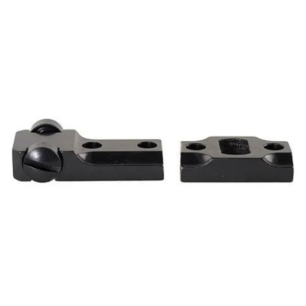 Leupold Standard Steel Base Weatherby Mark V, two matte black base pieces viewed from above