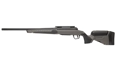 Savage Arms SAV 110 CORE HNTR rifle, right-side view with gray stock and black barrel
