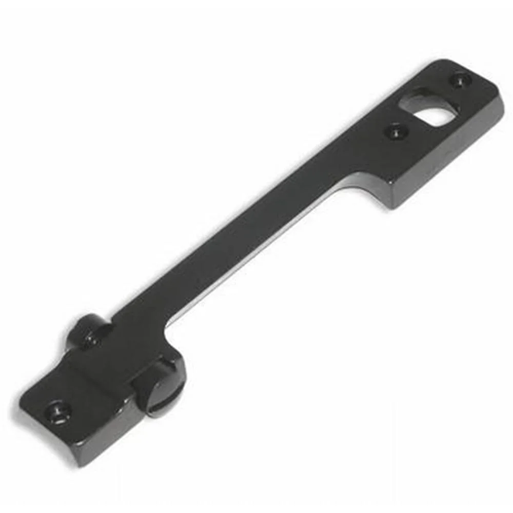 primary-25261 Leupold STD Steel Base Savage 10 SA, matte black one-piece base in angled top view
