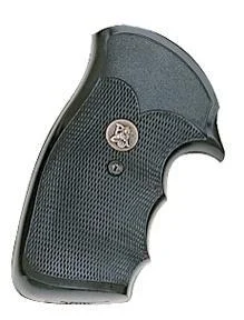 primary-25339 Pachmayr Gripper Grips Colt Diamondback/Detective Special, side view of black textured grip
