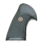 Pachmayr Presentation Grips Ruger Super Blackhawk black textured grip panel, side view