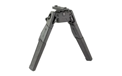 SAVAGE BIPOD M-LOK BLACK front view with two legs deployed