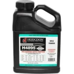 Hodgdon Extreme H4895 Rifle Powder, black handled jug with screw cap and front label