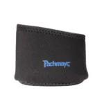 Pachmayr PA Shock Shield Gel Slip On Recoil Pad, black side view with blue logo