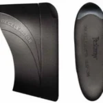 Pachmayr Decelerator Magnum Slip-On Recoil Pad black rubber pad, side and rear views
