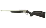 CVA Scout TD Single Shot Rifle .360 Buckhammer. 20" Threaded Stainless Barrel Black Stock 0 MOA Pic Rail