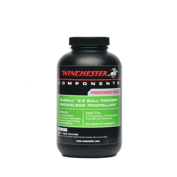 Winchester Powder Winchester StaBall 6.5 Precision Rifle Propellant 1lbs