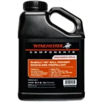 Winchester Staball HD, black powder container in front view with handle and red label
