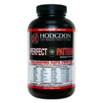 Hodgdon Perfect Pattern Shotgun Powder, black bottle with red, white and black front label
