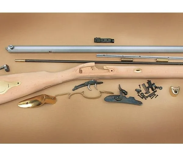Traditions Performance Firearms Traditions St. Louis Hawken Rifle Build-It-Yourself Kit Select Raw Hardwood .50 Cal 28" White