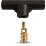 Traditions Quick-T Ramrod Handle, black T-handle with separate brass threaded adapter