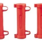 Traditions Universal Fast Loaders, three red cylindrical loaders with looped caps