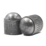 Traditions RedZone Conical 240, two gray conical projectiles with ribbed sides