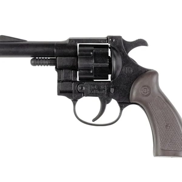 Traditions 314 Starter Gun, right-side view with black frame, short barrel and gray grip