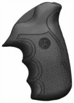 Pachmayr Diamond Progrip Compact Public Defender, black grip with finger grooves and textured panel