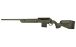 Savage Arms SAV 110 CORE PRDTR, green left-side view with long barrel, top rail and detachable magazine