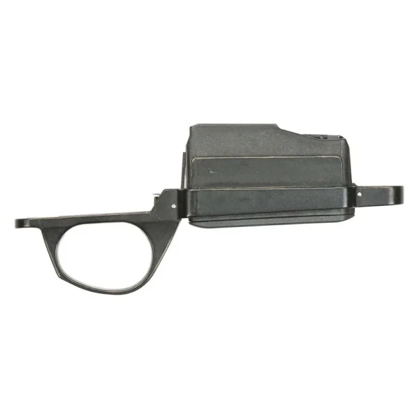 Bergara B14 Magnum Action Conversion Kit, black metal assembly in side view with trigger guard