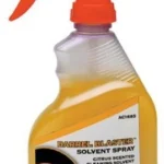 CVA Barrel Blaster Solvent Spray, clear trigger bottle with amber liquid and orange accents