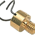 CVA Muzzleloader Patch Puller, brass threaded fitting with three black wire hooks