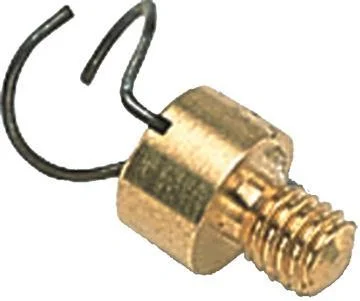 primary-25766 CVA Muzzleloader Patch Puller, brass threaded fitting with three black wire hooks