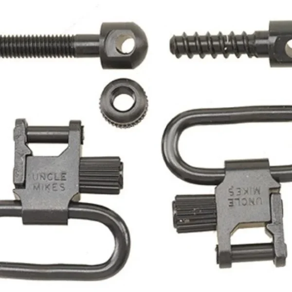 Michaels Of Oregon Uncle Mike's QD Machine Screw Type Swivel, black swivels and mounting hardware