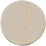 CVA Cleaning Patches round off-white fabric patch, top view