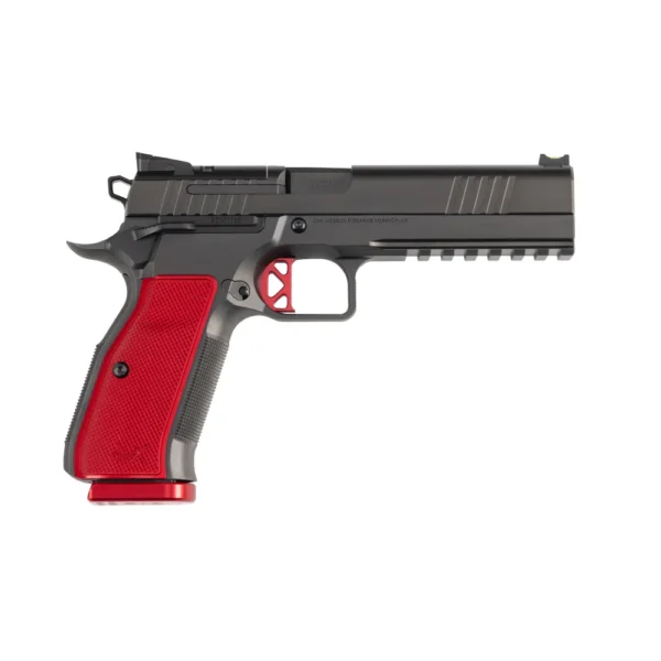 Cz-Usa Firearms CZ USA Dan Wesson DWX Handgun 9mm Luger 19rd Magazine 5" Barrel Black with Red Grips