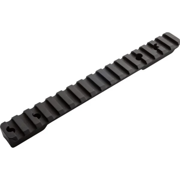 CVA Durasight Aluminum Picatinny-Style Rail Base, black angled top view with mounting holes