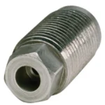 CVA 209 Hex Head Shotgun Primer Replacement Breech Plug, angled view of silver threaded plug