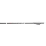 Feradyne Outdoors Carbon Express Predator AIR Arrows, single black fletched arrow in side view