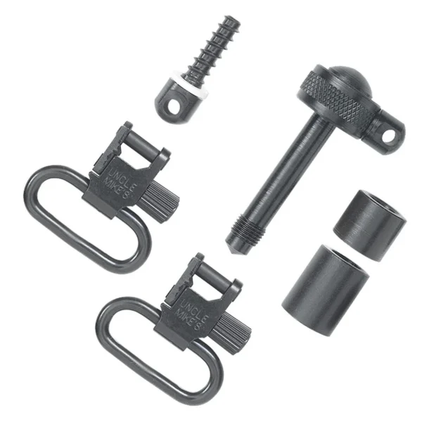 Michaels Of Oregon UNCLE MIKES QD SWIVELS REM 760, black swivel set with screws and spacers