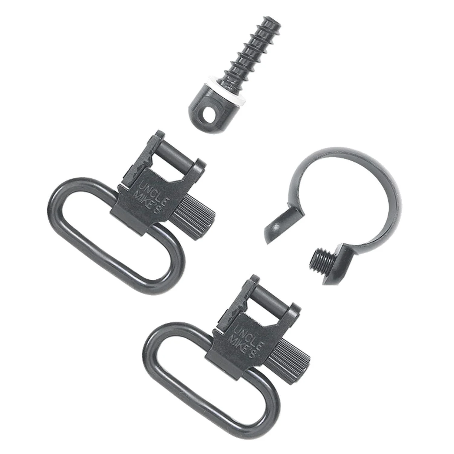 primary-25872 Michaels Of Oregon Uncle Mikes QD Swivels, black swivel and barrel band components