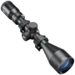Simmons Pro Hunter 3-9x50 rifle scope, black angled view with adjustment turrets and mounting rings