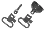 Uncle Mike's U/M SWIVEL SET QD MAG CAP REM870 INT, black cap, stud and two swivels