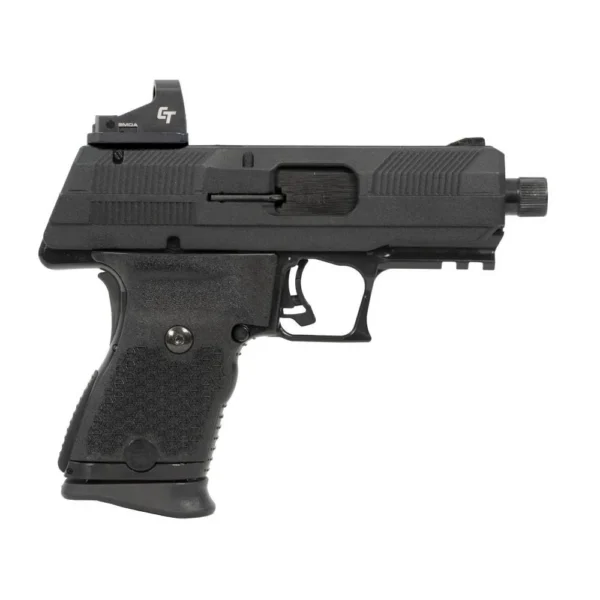 MKS SUPPLY LLC Hi Point Yeet Cannon Handgun 9mm Luger 10rd Magazine 4.12" Threaded Barrel Black with Crimson Trace Red Dot