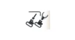 Uncle Mike's U/M Swivels QD 115 SG-4, two black swivels with wrench and white spacer