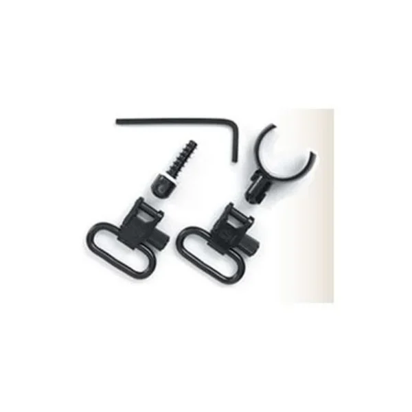 Uncle Mike's U/M Swivels QD 115 SG-4, two black swivels with wrench and white spacer